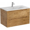 BelBagno Тумба с раковиной Etna 90 подвесная Rovere Nature с раковиной BB-8099-90