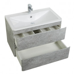 BelBagno Тумба с раковиной Albano 80 подвесная Cemento Verona Grigio