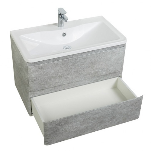 BelBagno Тумба с раковиной Albano 80 подвесная Cemento Verona Grigio