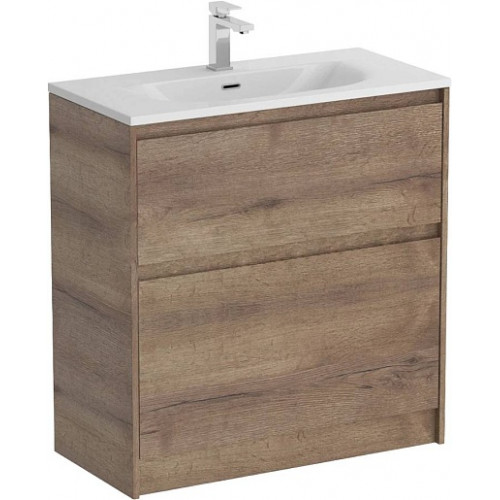 BelBagno Тумба с раковиной Kraft 39 80 напольная Rovere Tabacco с раковиной BB-8099-3-80