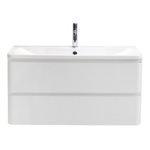BelBagno Тумба с раковиной Albano 80 подвесная Bianco Lucido
