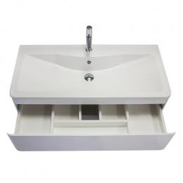 BelBagno Тумба с раковиной Albano 80 подвесная Bianco Lucido