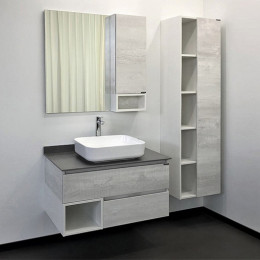 Comforty Тумба с раковиной Прага 90 T-Y9378 подвесная дуб белый