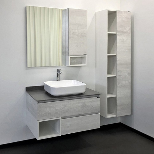 Comforty Тумба с раковиной Прага 90 T-Y9378 подвесная дуб белый