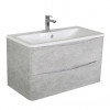 BelBagno Тумба с раковиной Acqua 80 подвесная Cemento Verona Grigio