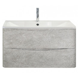 BelBagno Тумба с раковиной Acqua 80 подвесная Cemento Verona Grigio