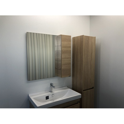 Comforty Зеркальный шкаф Тромсе 80 дуб сонома