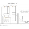Comforty Зеркальный шкаф Франкфурт 60 бетон светлый
