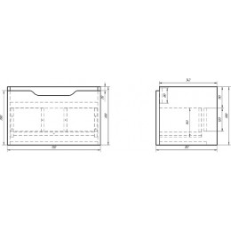 Dreja Тумба для умывальника Tiny 60