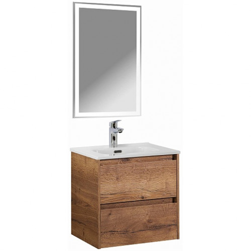 BelBagno Тумба с раковиной Kraft 50 подвесная Rovere tabacco