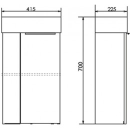 Comforty Мебель для ванной Асти 40 9140 подвесная белая