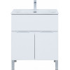 Aquanet Тумба под раковину Алвита New 70 1 ящик 2 дверцы белая матовая