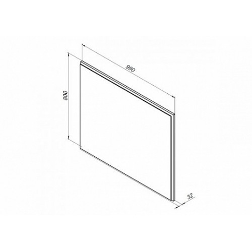 Aquanet Зеркало Nova Lite 100 белое