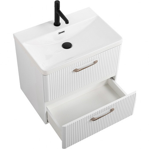 BelBagno Тумба с раковиной Due 50 подвесная Bianco Lucido