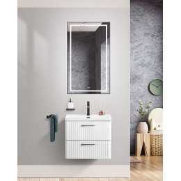BelBagno Тумба с раковиной Due 50 подвесная Bianco Lucido