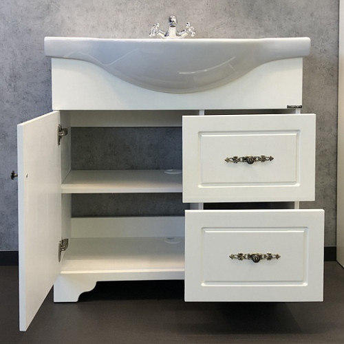 Comforty Тумба с раковиной Севилья 85 слоновая кость