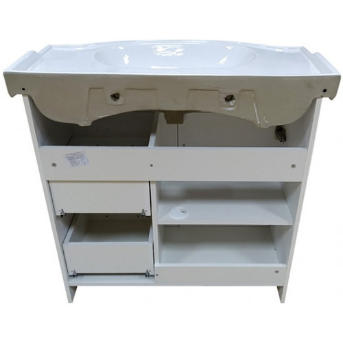Comforty Тумба с раковиной Севилья 85 слоновая кость