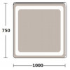 De Aqua Зеркало Смарт 10075 SMR 405 100