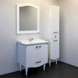 Comforty Тумба с раковиной Монако 80 2 белая