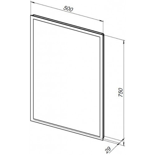 Aquanet Зеркало Оптима 50x75