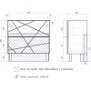 Vigo Мебель для ванной Geometry 2-800 белая/бетон
