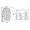 Aquanet Зеркало Комо 7085 LED