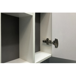 Comforty Мебель для ванной Милан 120 78189 с черной столешницей подвесная белая