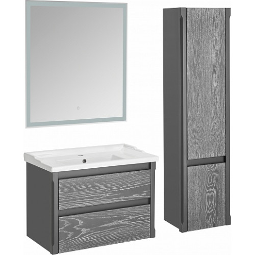 ASB-Woodline Мебель для ванной Лорена 80 подвесная grigio