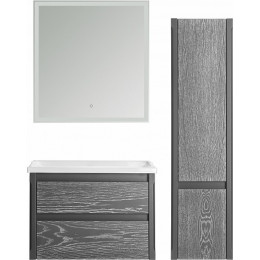 ASB-Woodline Мебель для ванной Лорена 80 подвесная grigio