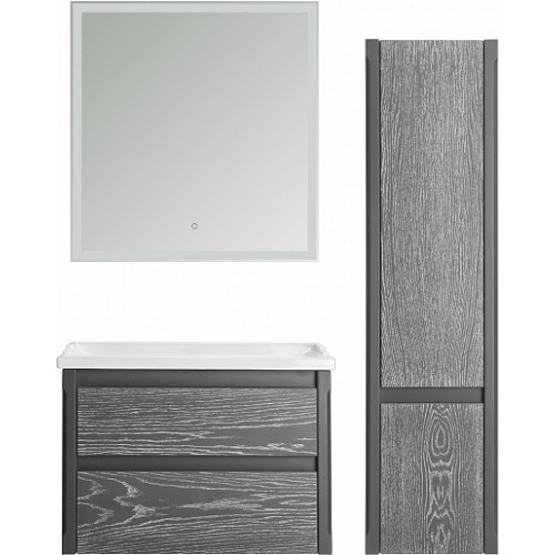 ASB-Woodline Мебель для ванной Лорена 80 подвесная grigio