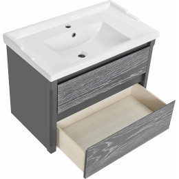 ASB-Woodline Мебель для ванной Лорена 80 подвесная grigio