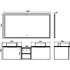 Comforty Зеркало Портленд 150 с бесконтактным выключателем