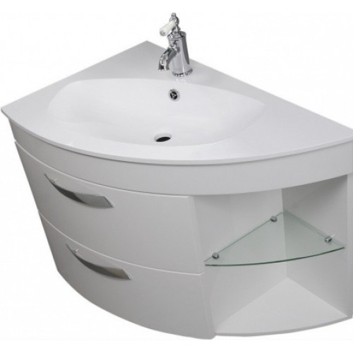 De Aqua Мебель для ванной Трио Люкс 90 L, зеркало Алюминиум