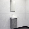 Comforty Тумба с раковиной Асти 40 9140 подвесная бетон светлый