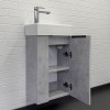 Comforty Тумба с раковиной Асти 40 9140 подвесная бетон светлый