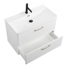 BelBagno Тумба с раковиной Due 80 подвесная Bianco Lucido