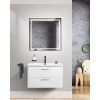 BelBagno Тумба с раковиной Due 80 подвесная Bianco Lucido