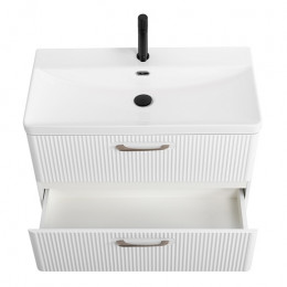 BelBagno Тумба с раковиной Due 80 подвесная Bianco Lucido