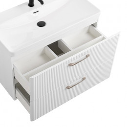 BelBagno Тумба с раковиной Due 80 подвесная Bianco Lucido