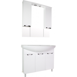 ASB-Mebel Мебель для ванной Мессина 100/3 белая