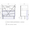 Vigo Тумба с раковиной Geometry 800-0-2 Como белая
