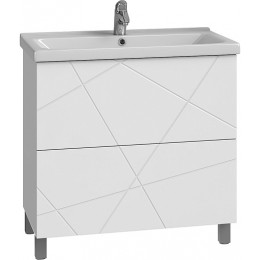Vigo Тумба с раковиной Geometry 800-0-2 Como белая