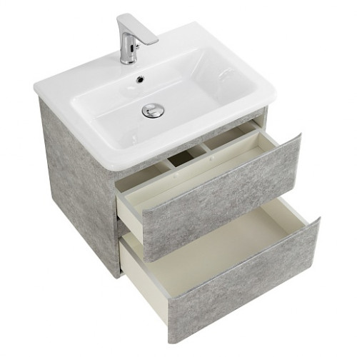 BelBagno Тумба с раковиной Albano-Cer 60 подвесная Cemento Verona Grigio