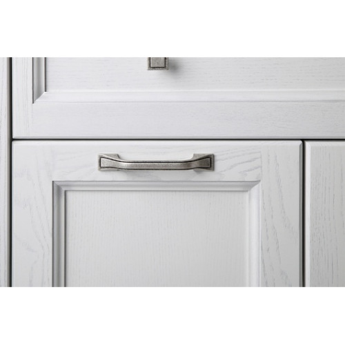 ASB-Woodline Мебель для ванной Гранда 85, белый (патина серебро), массив ясеня