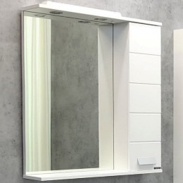 Comforty Зеркальный шкаф Модена 75 R белый матовый