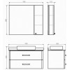 Comforty Тумба с раковиной Амстердам 95 белая