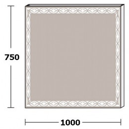 De Aqua Зеркало Тренд 10075 TRN 405 100