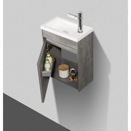 BelBagno Мебель для ванной Pietra mini 46 L Stucco Cemento, TCH