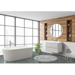BelBagno Тумба с раковиной Albano-Cer 80 подвесная Rovere Vintage Bianco