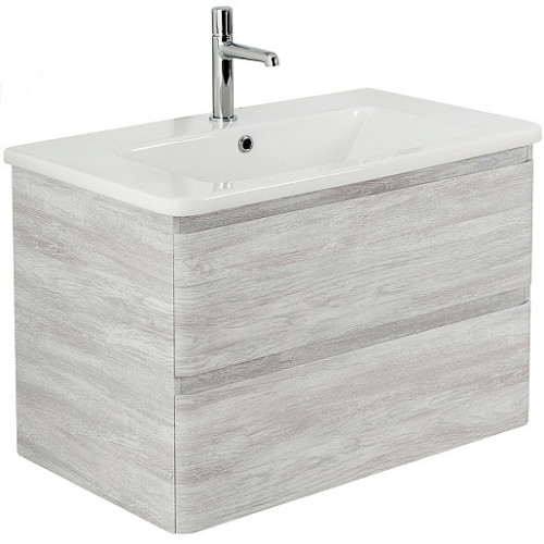 BelBagno Тумба с раковиной Albano-Cer 80 подвесная Rovere Vintage Bianco
